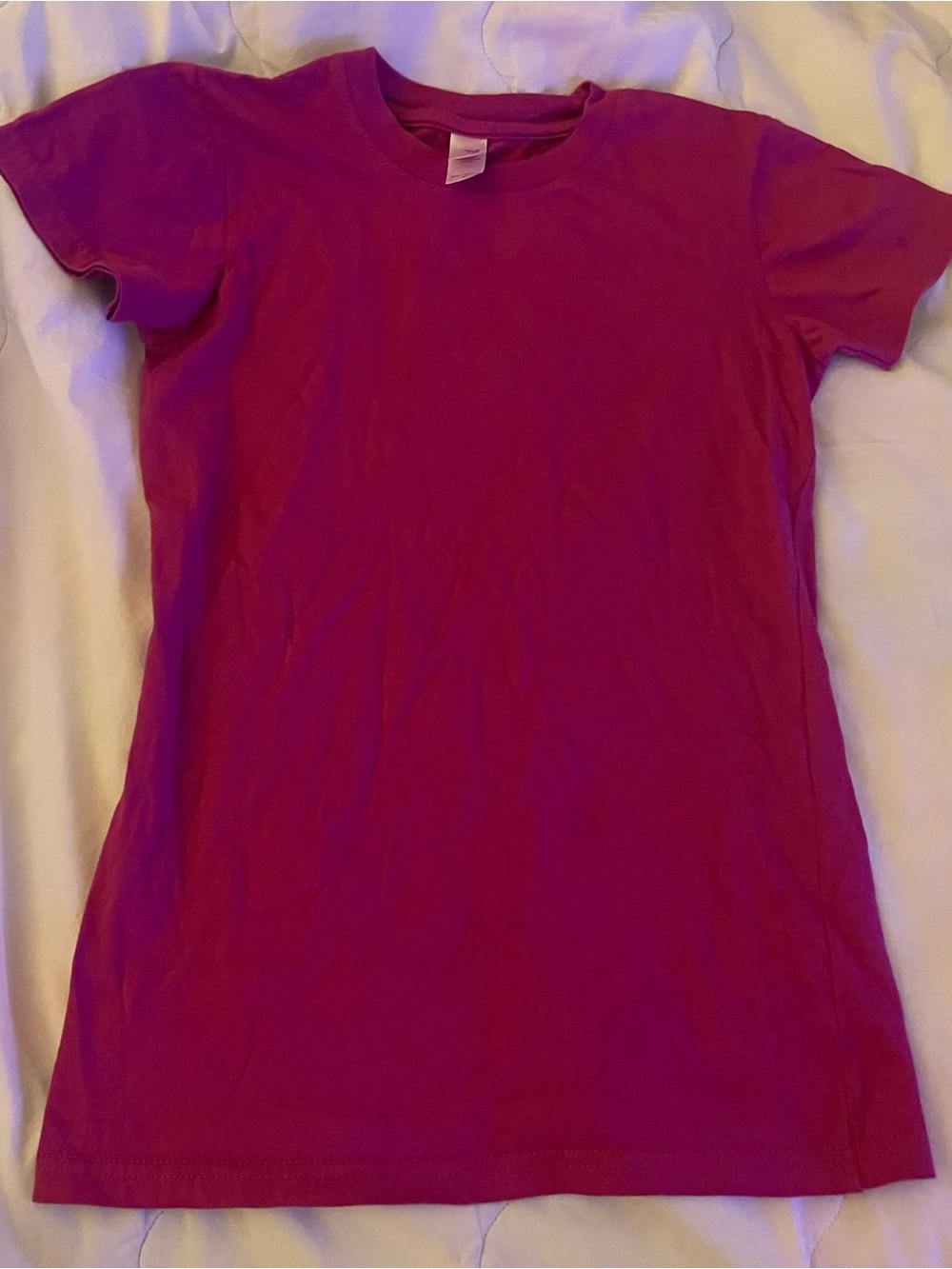 Anvil Women's Short-Sleeve Crew Tee - Fuchsia